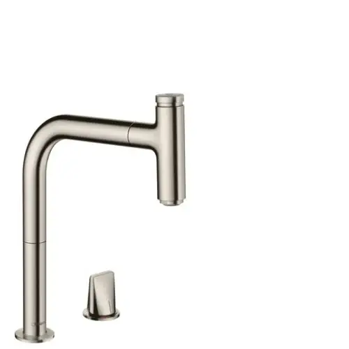 Hansgrohe HG 2-Loch SPTM 200 Metris Select M71 Ausziehauslauf 1jet sBox edelstahl-optik, 73804800, Artikel in Kategorie